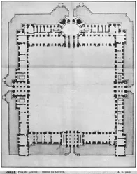 Diseño para los edificios orientales del Louvre, de 